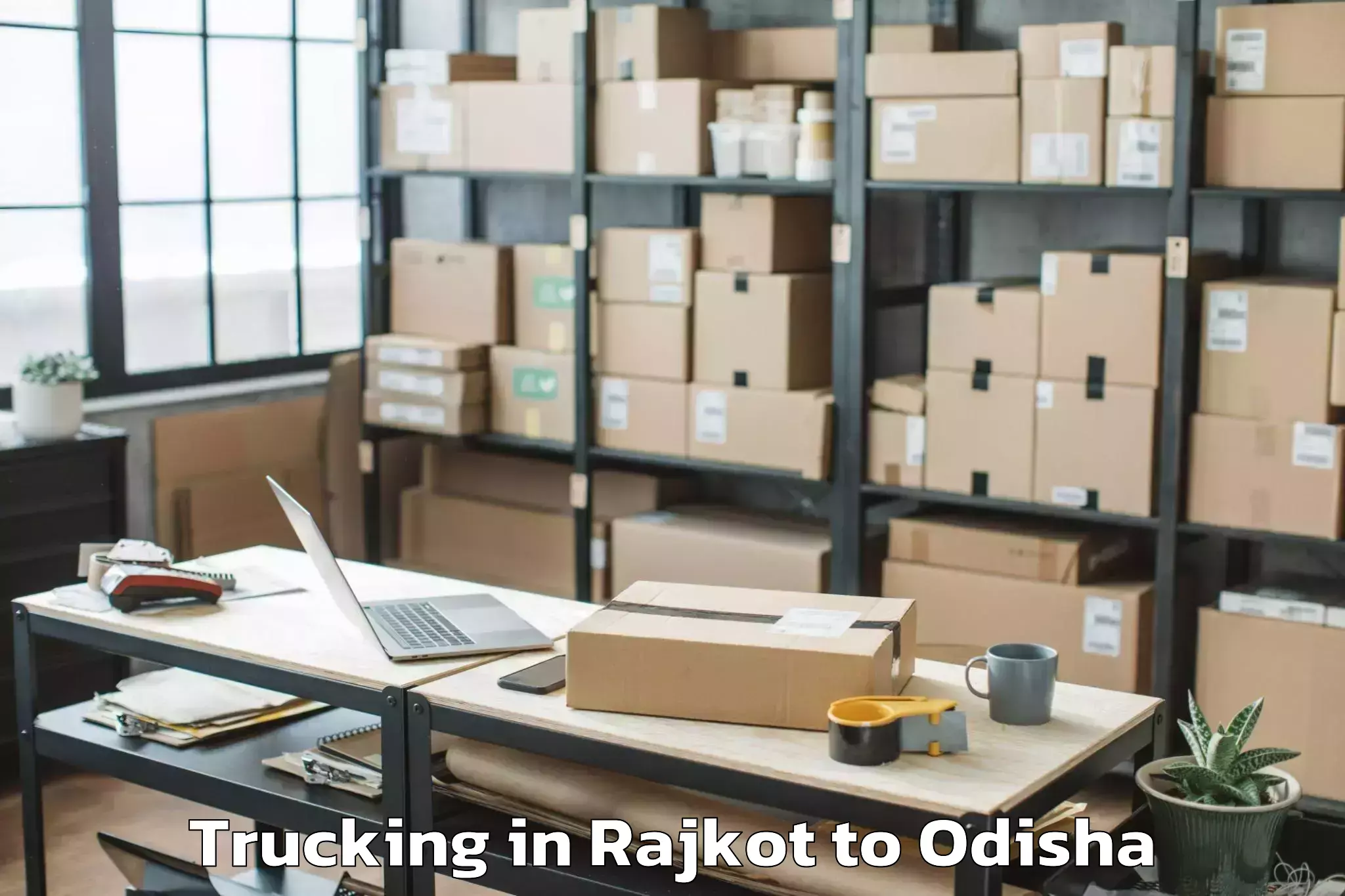 Professional Rajkot to City Centre Mall Sambalpur Trucking